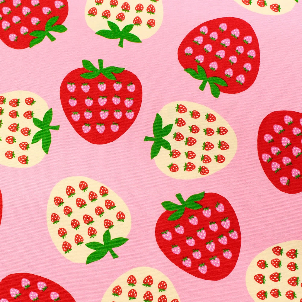 Strawberries in Strawberries on Pink