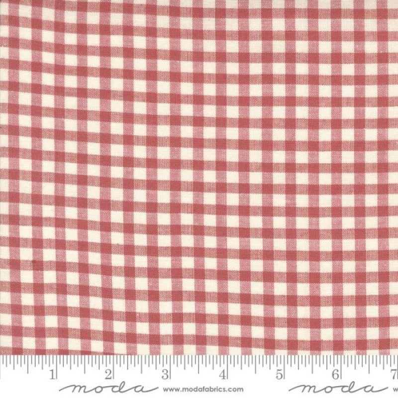 French General Woven Ginghams Garance Pearl-⅜" Check