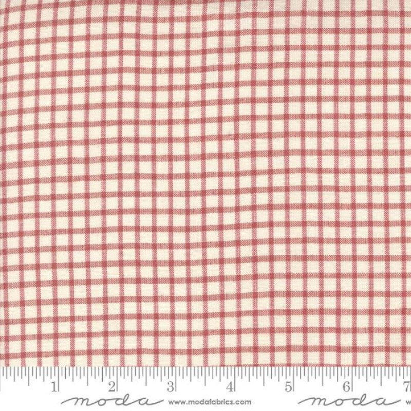 French General Woven Ginghams Garance Pearl ¼ " Check