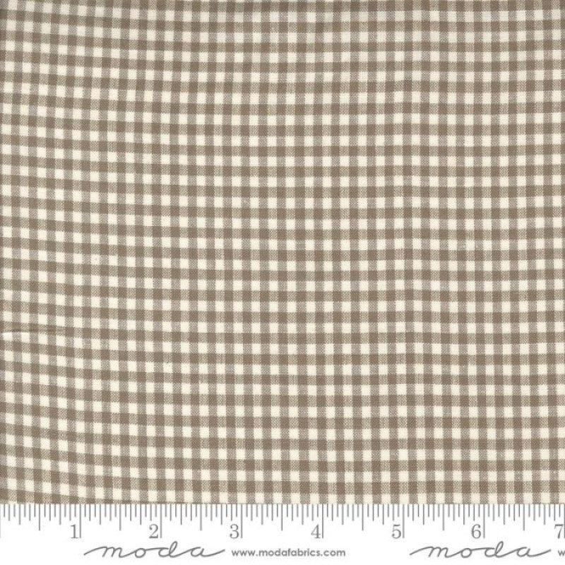 French General Woven Ginghams Stone Pearl ¼" Check