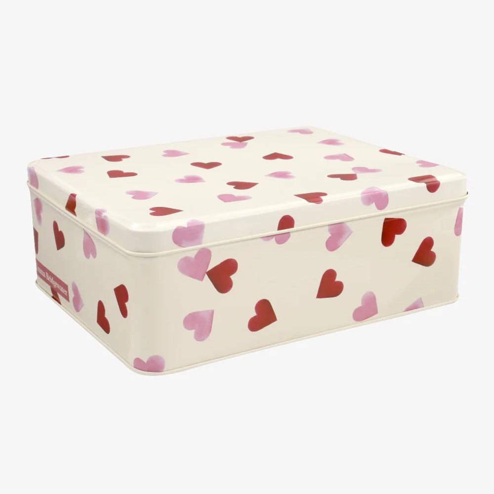 Emma Bridgewater Pink Hearts Deep Rectangle Tin