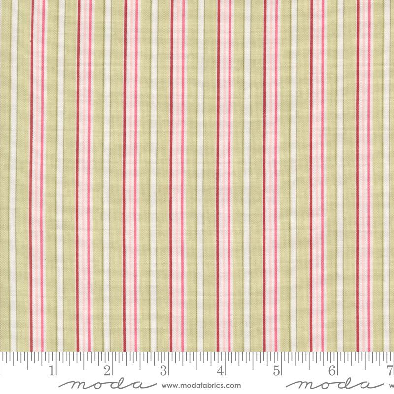 A Very Sweet Christmas - Christmas Stripe in Leaf
