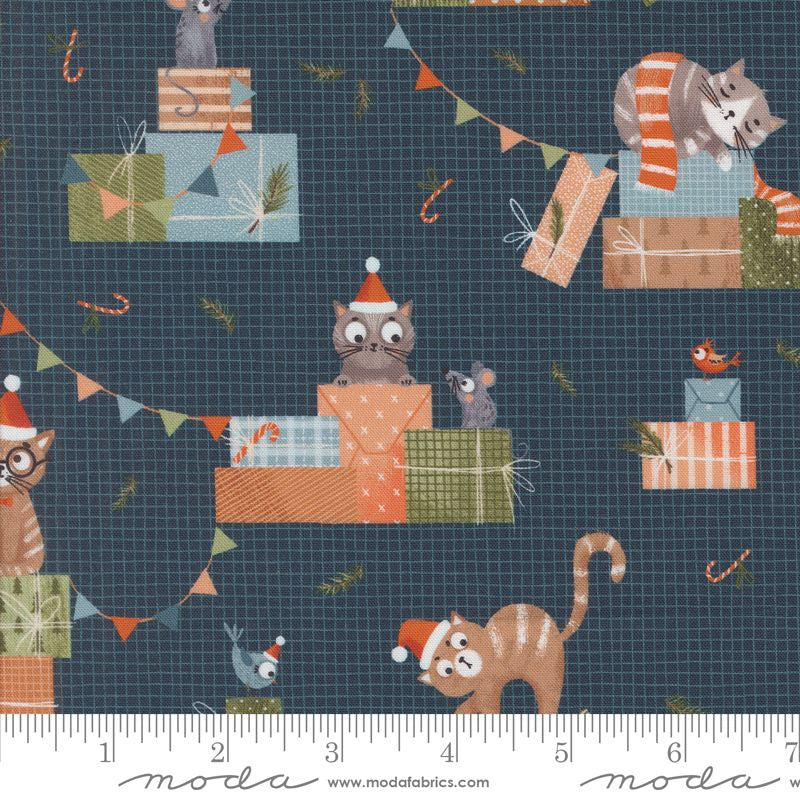 Purrfect Christmas Cats in Midnight