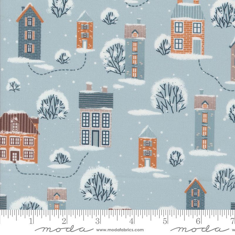 Purrfect Christmas Snowy Town in Sky