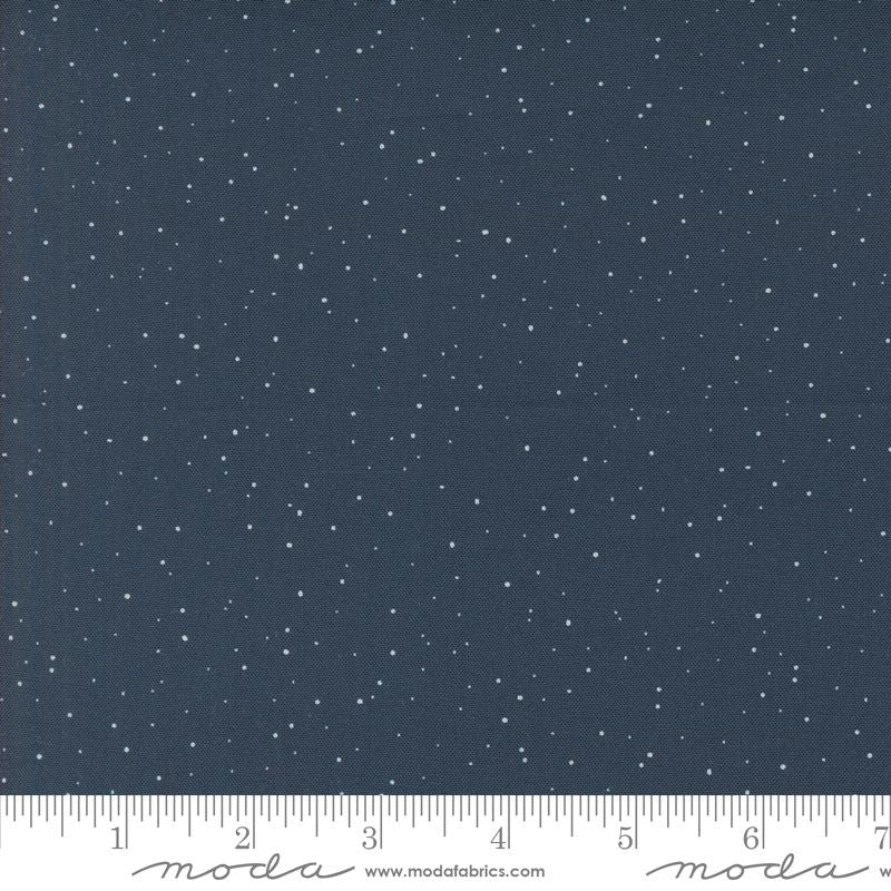 Purrfect Christmas Snow Dots in Midnight