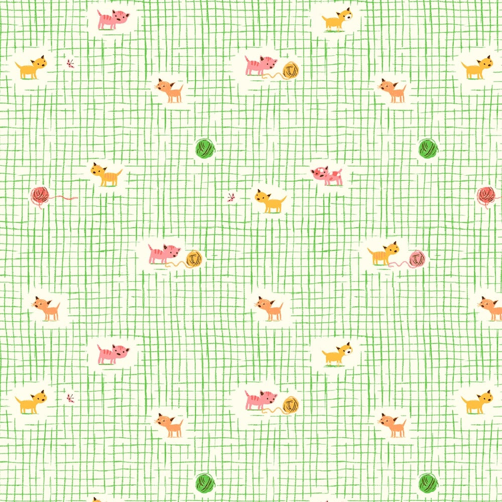 Studio Edit Kitten Plaid in Green