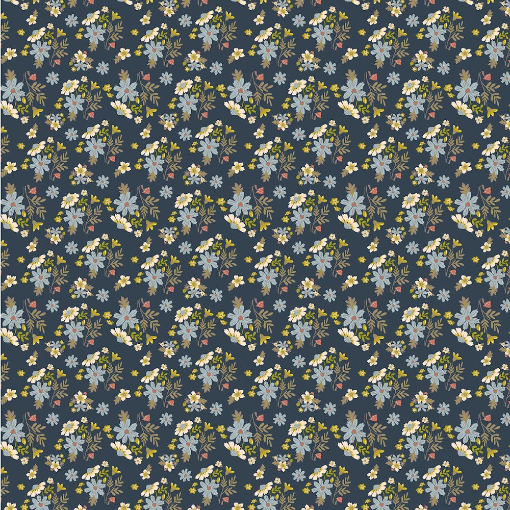 Under The Canopy Night Posies in Navy