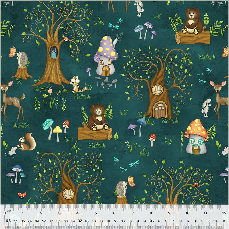 Enchanted Woods Into the Woods in Dark Teal