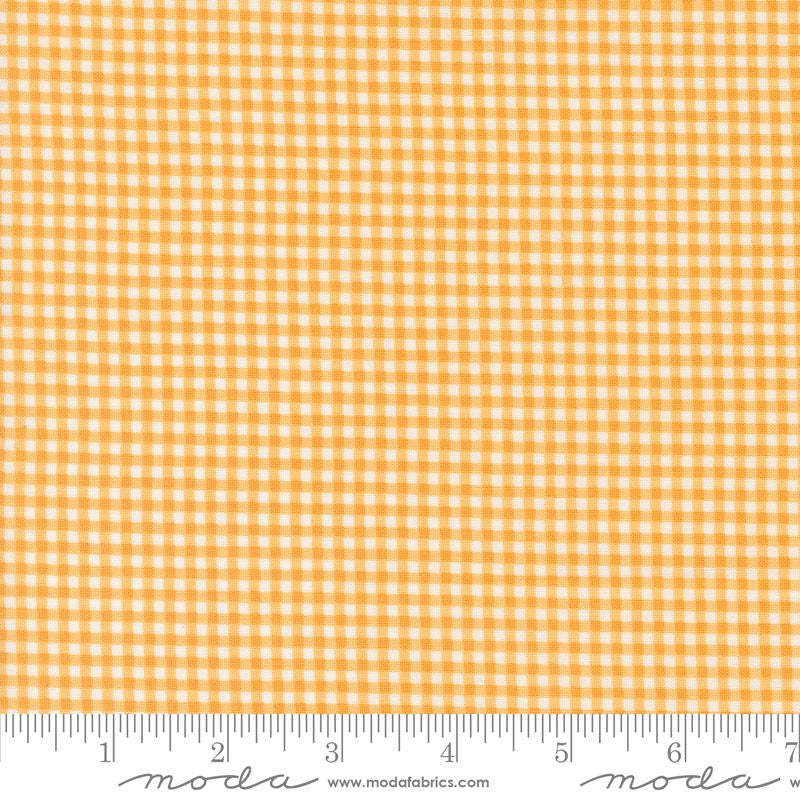 Shine Gingham in Orangesicle