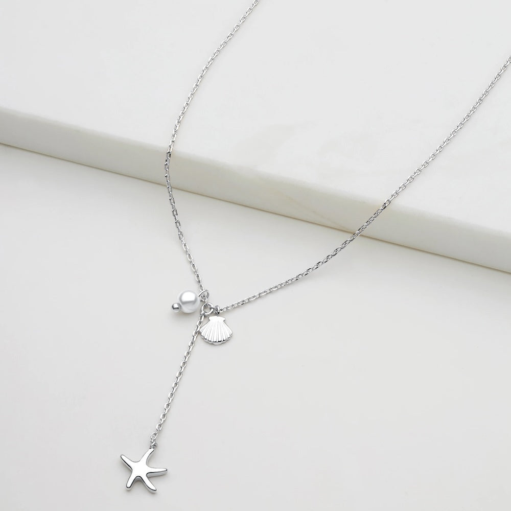 Starfish Necklace in Silver