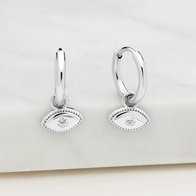 Evil Eye Earring Silver