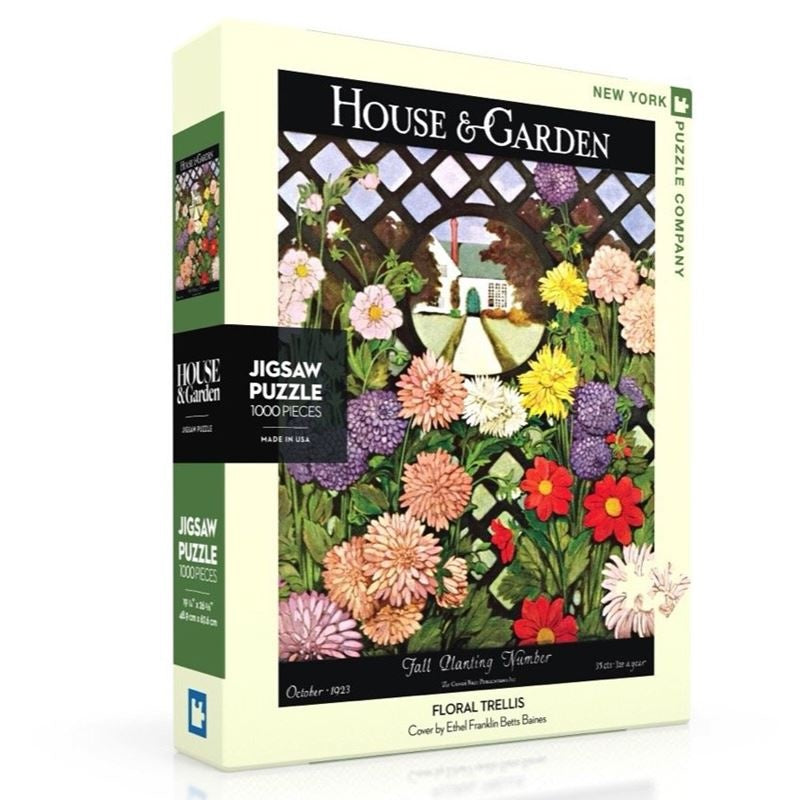 New York Puzzle Company Floral Trellis 1000pc Puzzle
