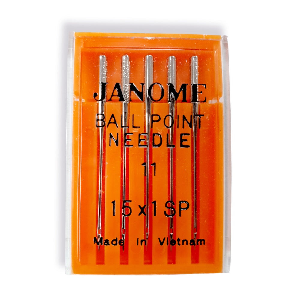 Janome Sewing Machine Needles Ball Point Asstd