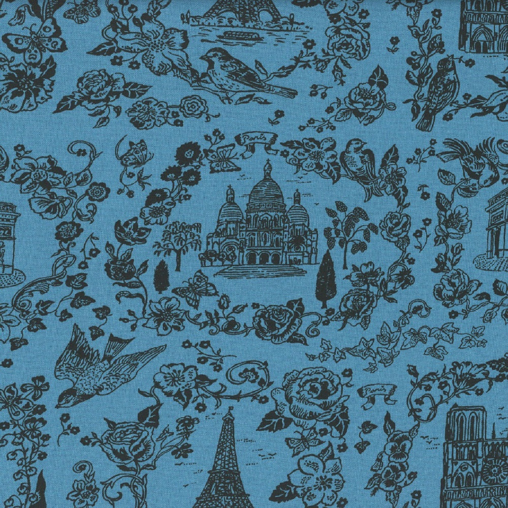A Spring in Paris Sightseeing Tonal in Azul