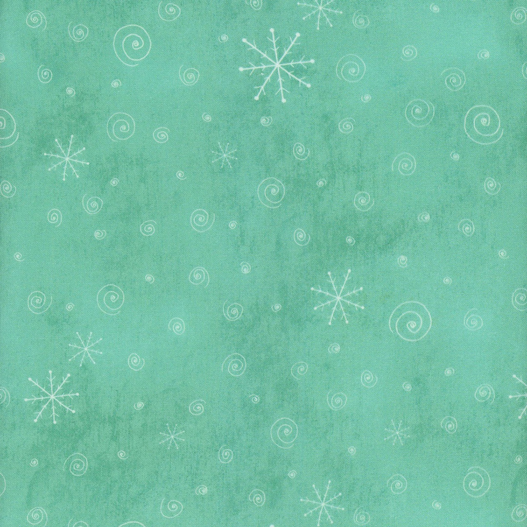 A Very Terri Christmas Snow Flurries in Turquoise