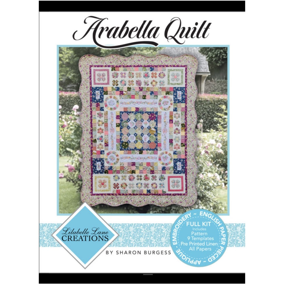 Arabella Full Pattern EPP Pack with Linen Panel