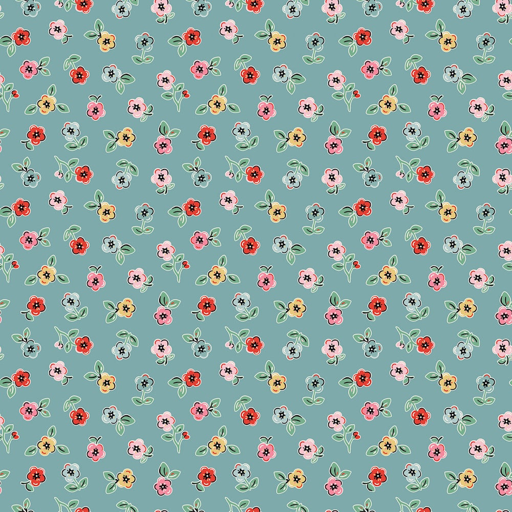 Home Sweet Home - Cheery Florals Blue