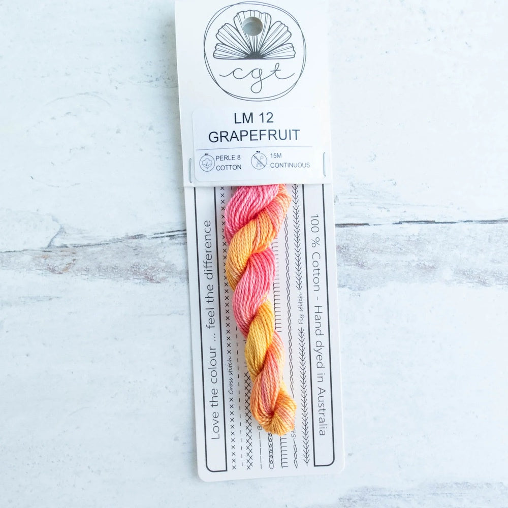 Cottage Garden Threads - Forage LM12.8 Grapefruit Perle 8 Cottage Garden Threads - Forage LM12.8 Grapefruit Perle 8