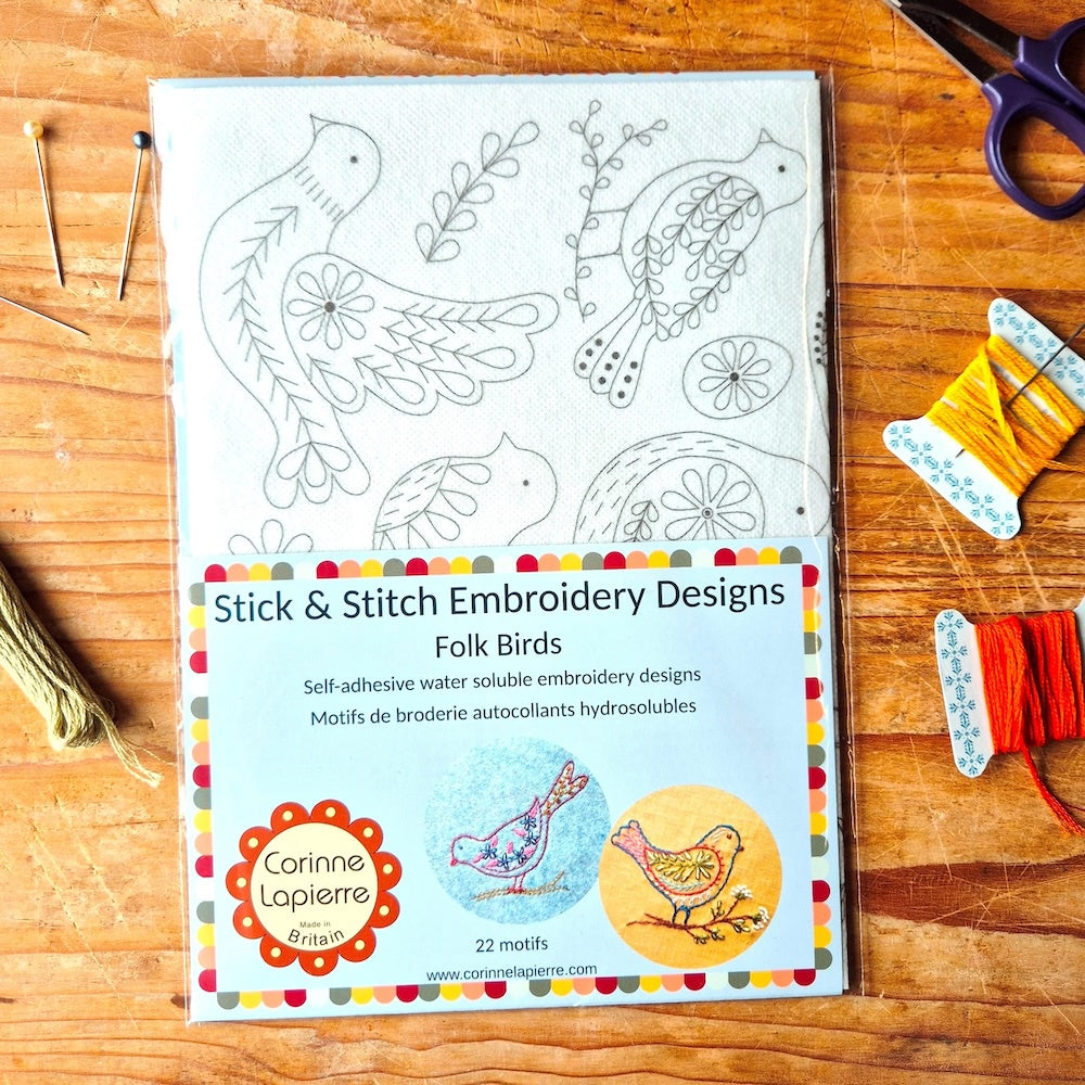 Stick & Stitch Embroidery - Folk Birds