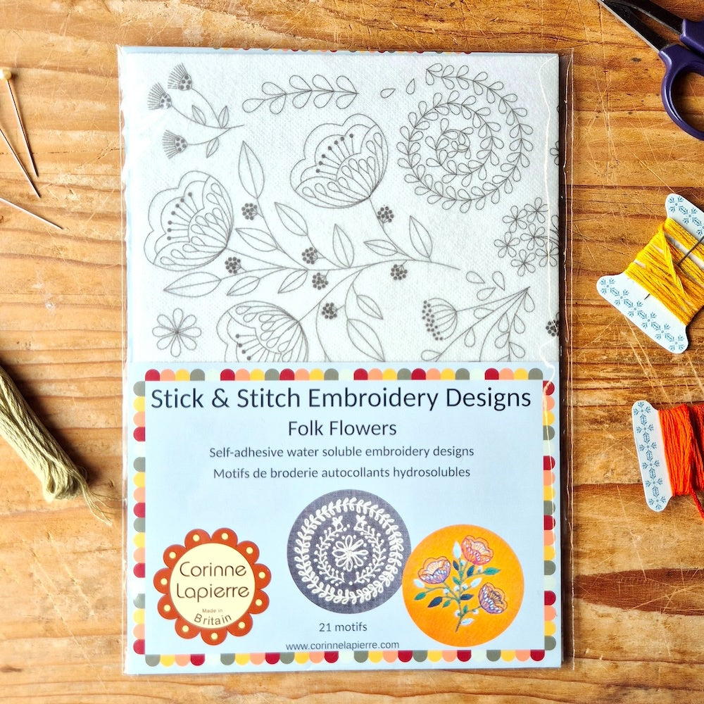 Stick & Stitch Embroidery - Folk Flowers
