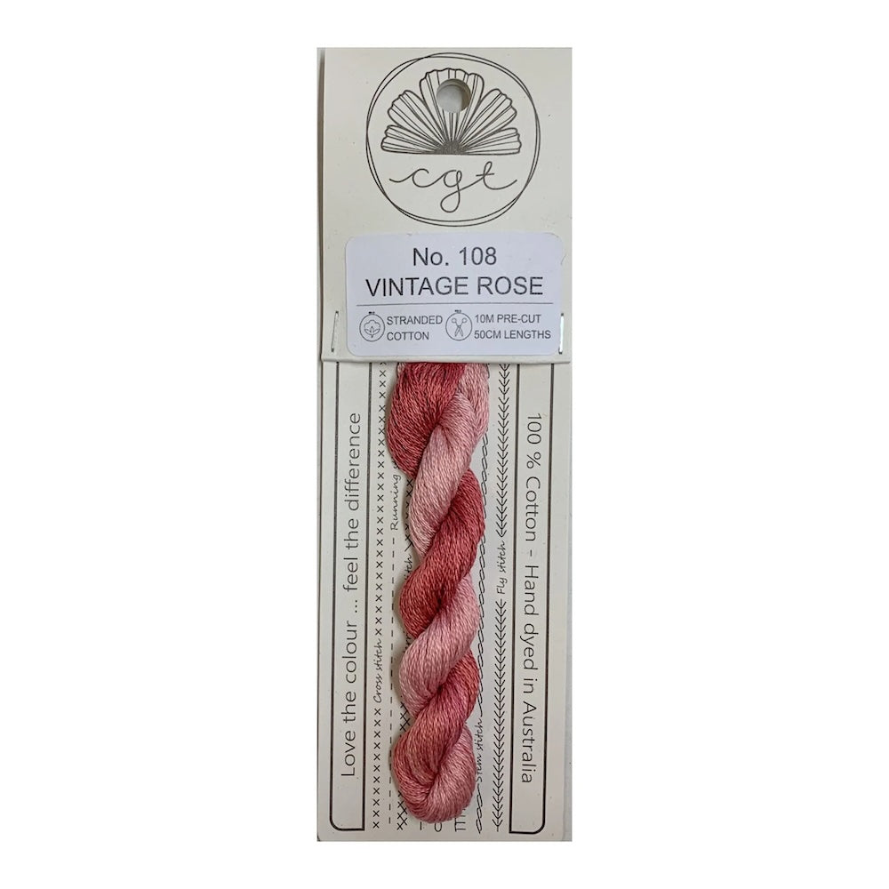 Cottage Garden Threads -108 Vintage Rose Stranded