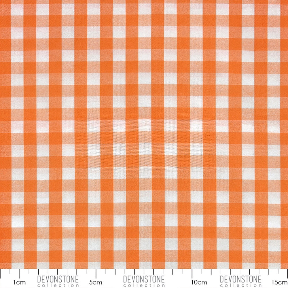 Woven Gingham ¼" in Orange