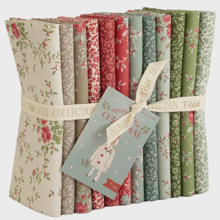 Tilda Merry Little Christmas Fat Quarter Bundle Eve & Noel