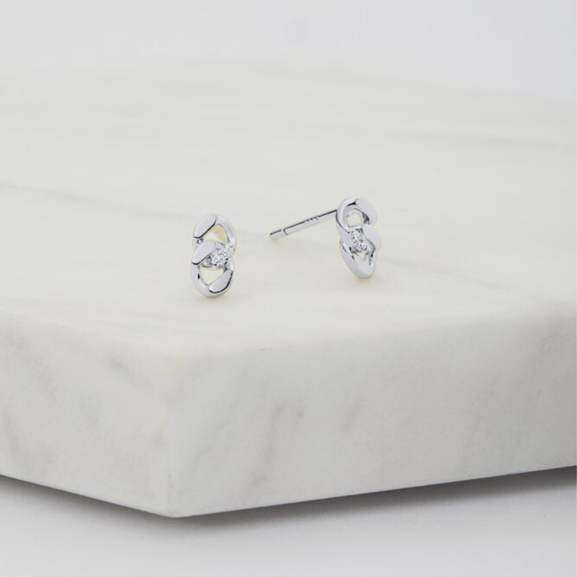 Grace Stud Earring in Sterling Silver