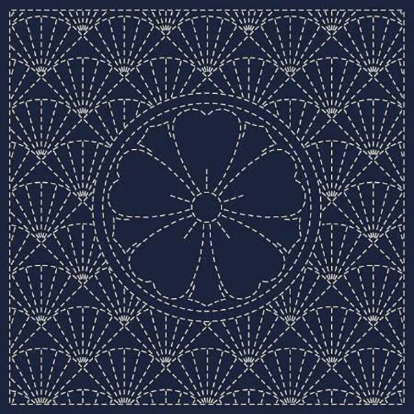 Pre-printed Sashiko Sampler Panel - Ken-Zakura