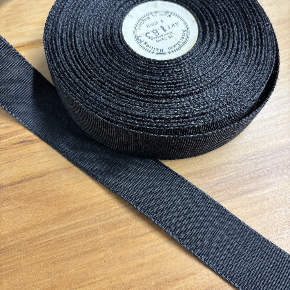 Petersham Belting in Black 25mm