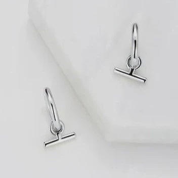 Winnie Hoop Earring in Silver