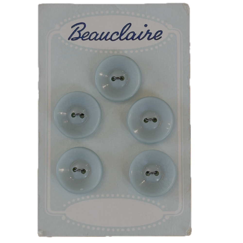 Beauclaire Sea Green Buttons on Original Card