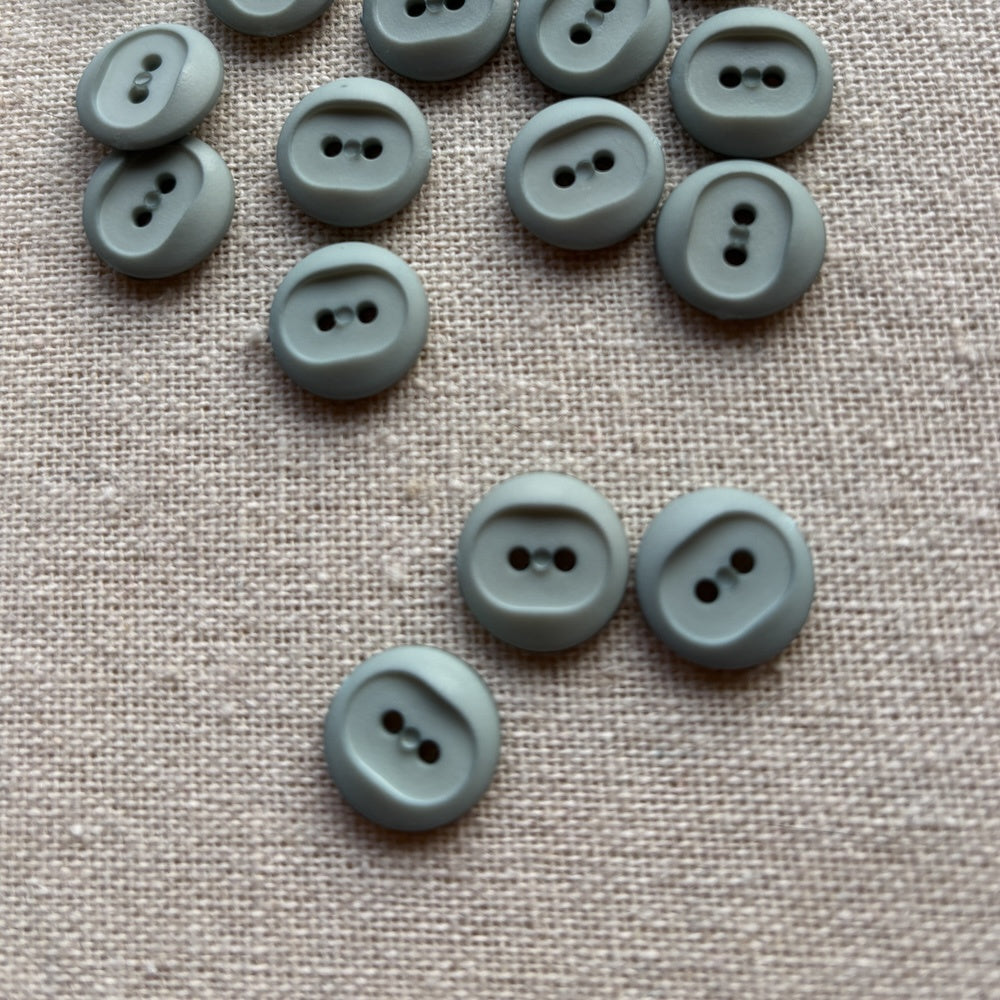Duck Egg Recessed 15mm Buttons