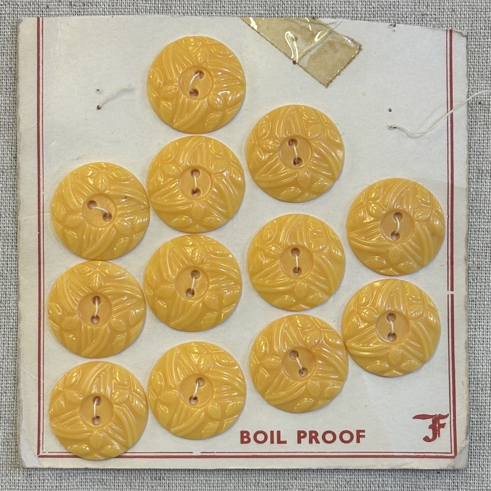 Boil Proof Yellow Buttons on Original Card