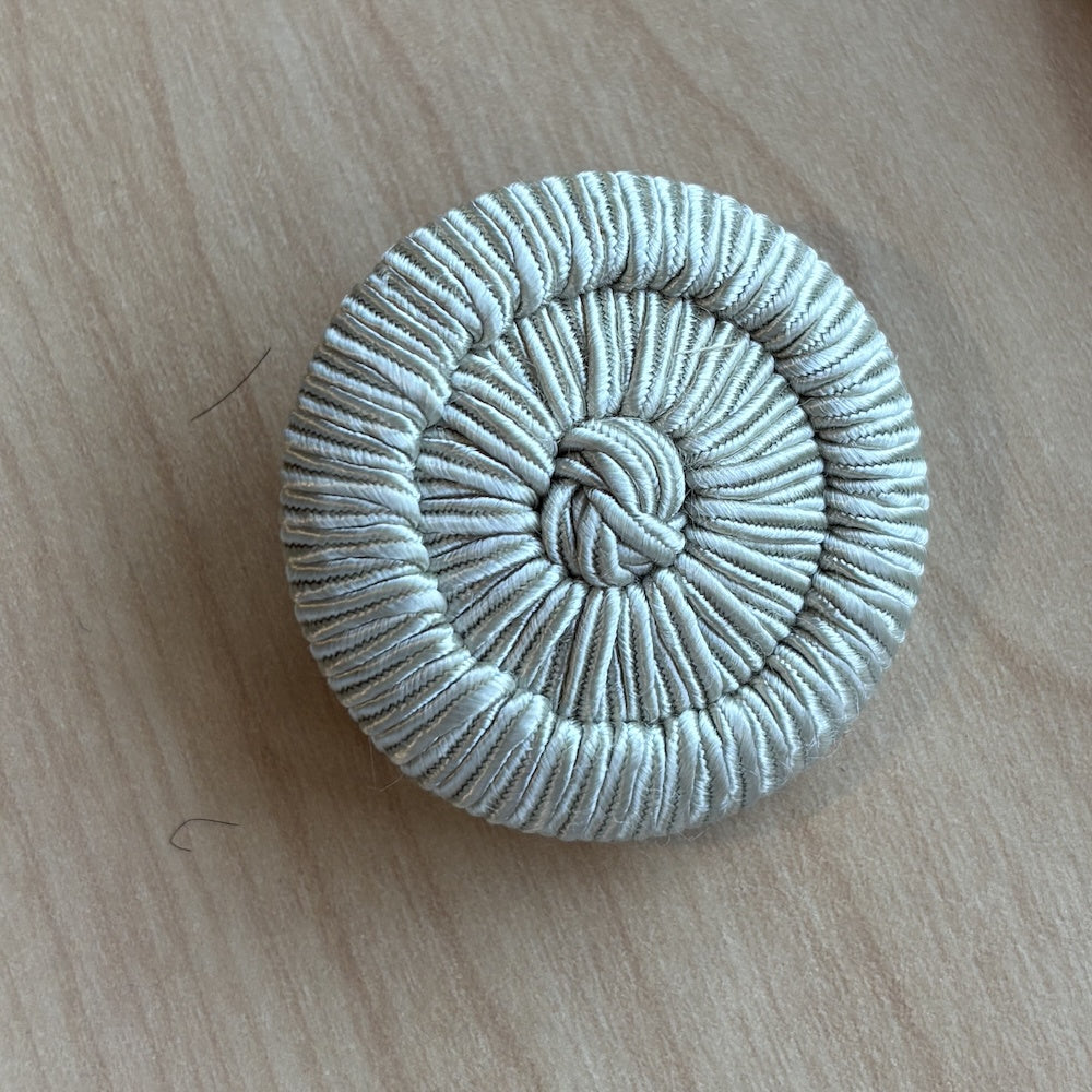 Vintage Silky Thread Covered Button