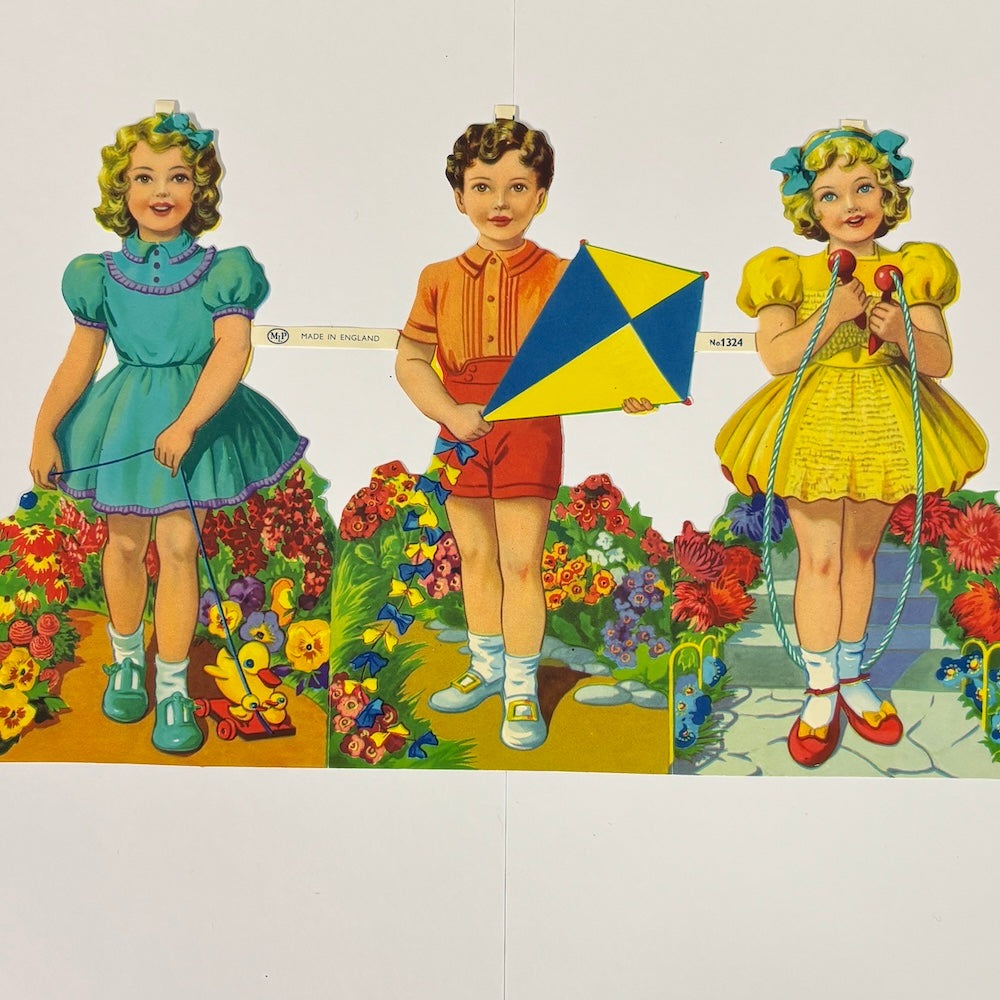 Vintage Scraps - The Children with Toys