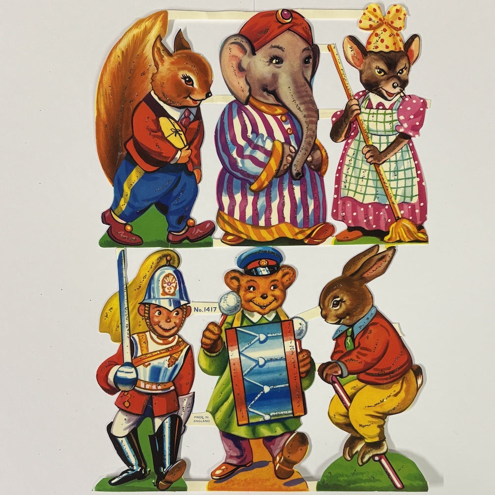 Vintage Scraps - Large Cartoon Animals