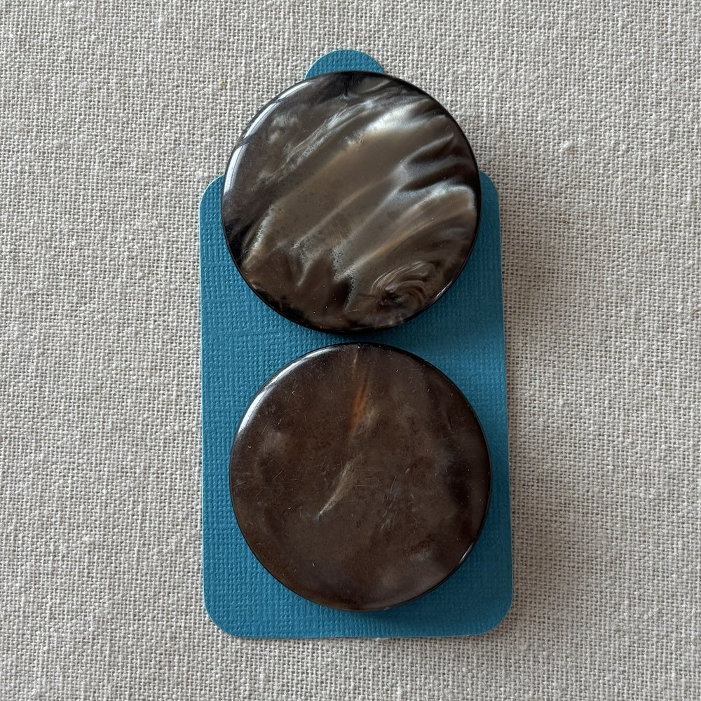 Gorgeous Mottled Coat Button 50mm x 2