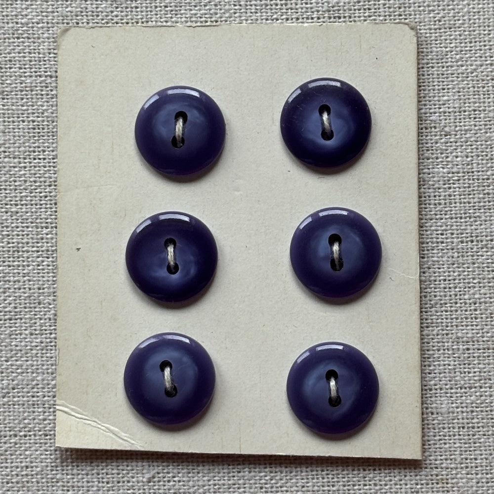 Denim Blue15mm Buttons x 6