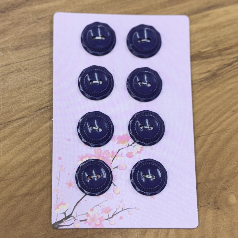 Vintage Purple Buttons 15mm x 8