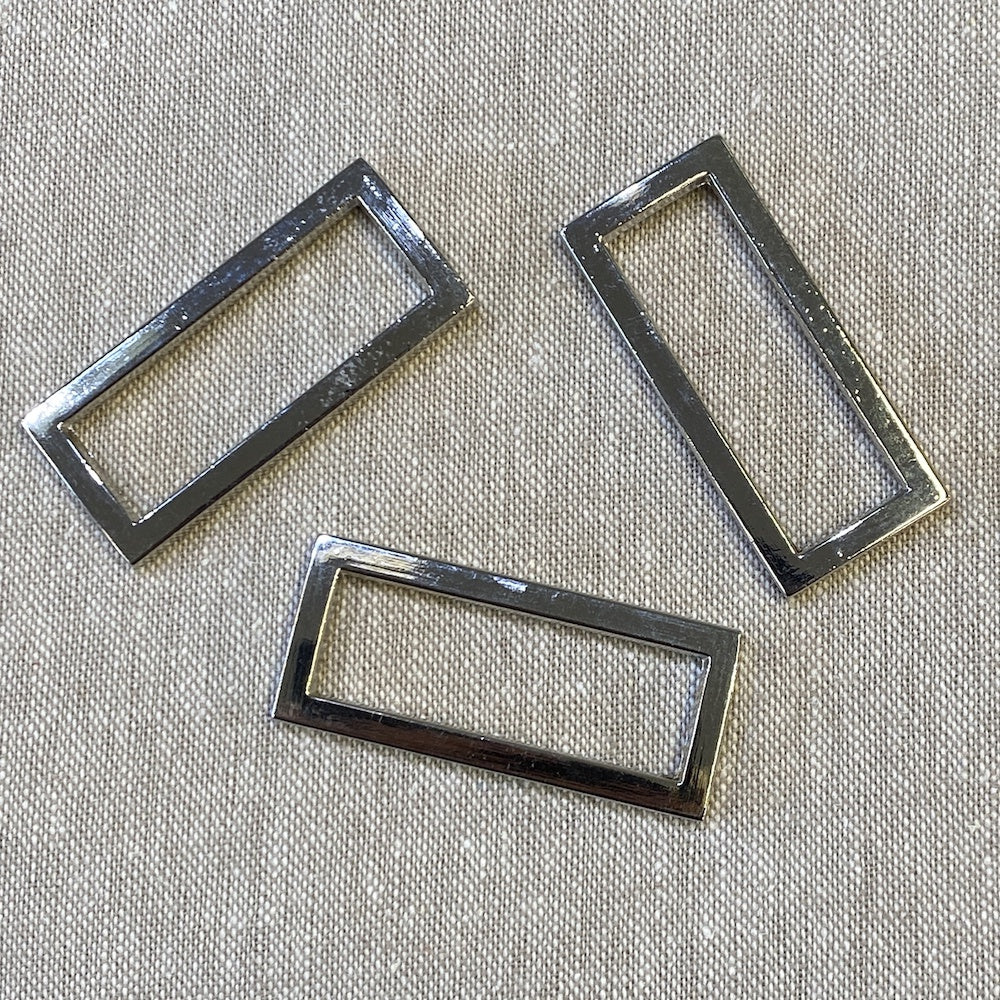 Rectangle Ring 1 ½" in Nickel