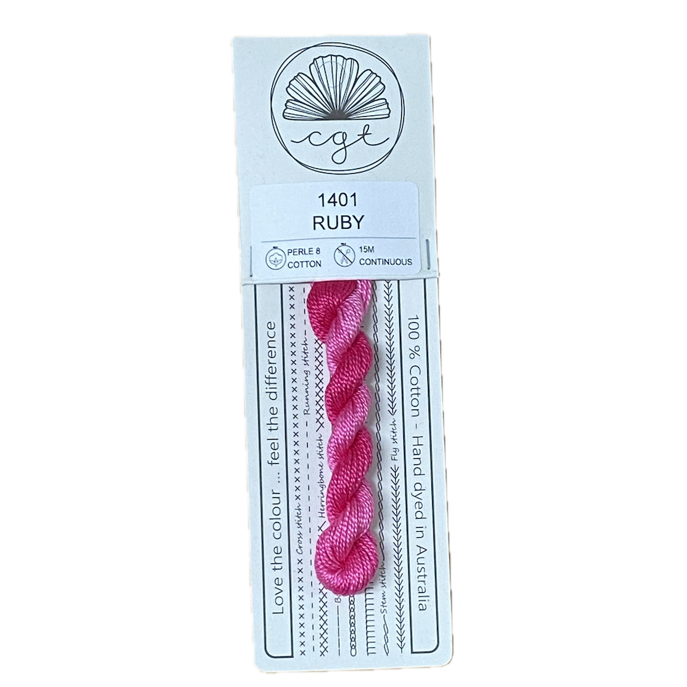 Cottage Garden Threads - Ruby 1401 Perle 8