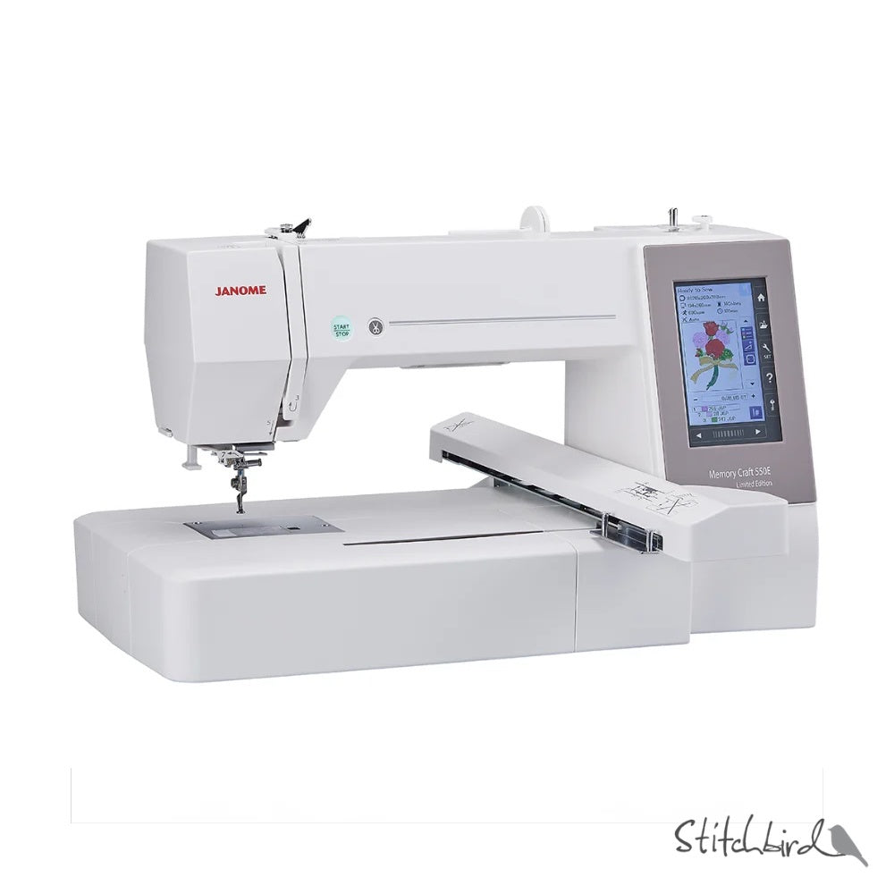 Janome Memory Craft 550E Ltd Edition Embroidery Machine