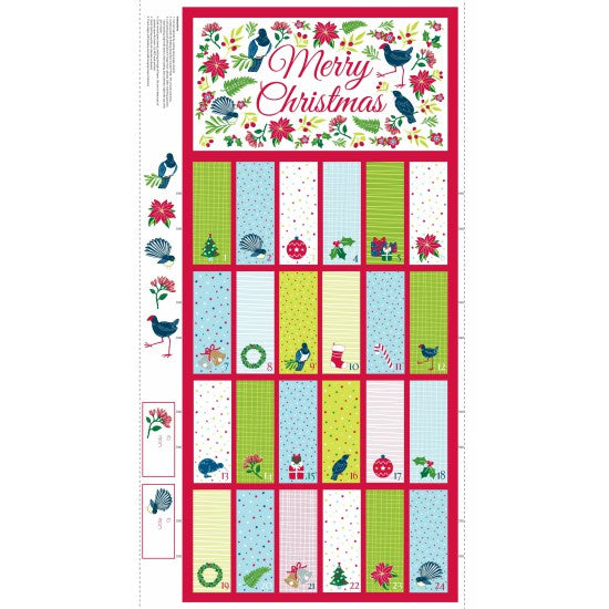 Kiwi Advent Calendar Panel Stitchbird kiwi-advent-calendar-panel-stitchbird