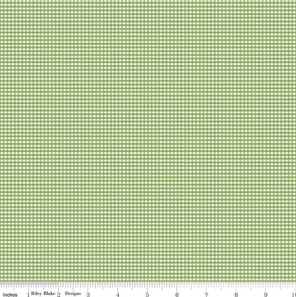 Micro Gingham Green