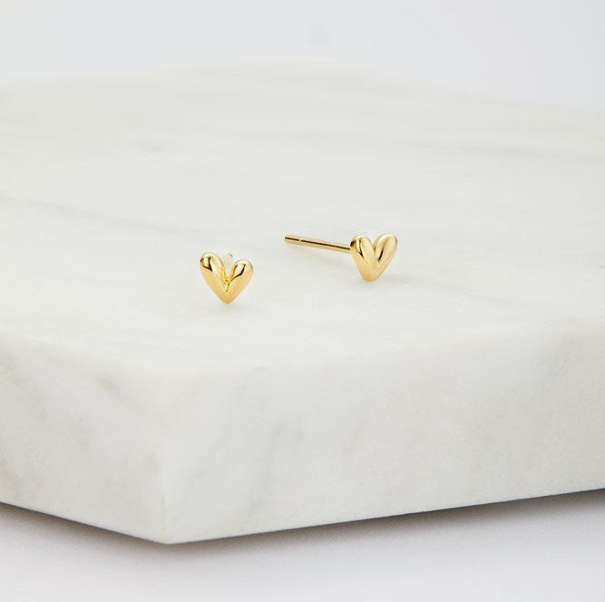 Nora Stud Earring Sterling Silver with Gold Plate