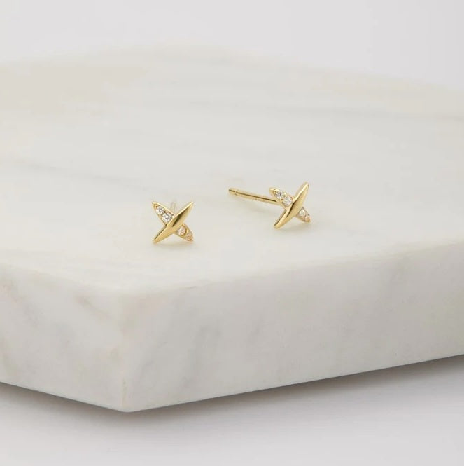 Olivia Stud in Gold