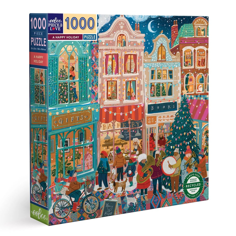 Eeboo A Happy Holiday 1000pc Puzzle