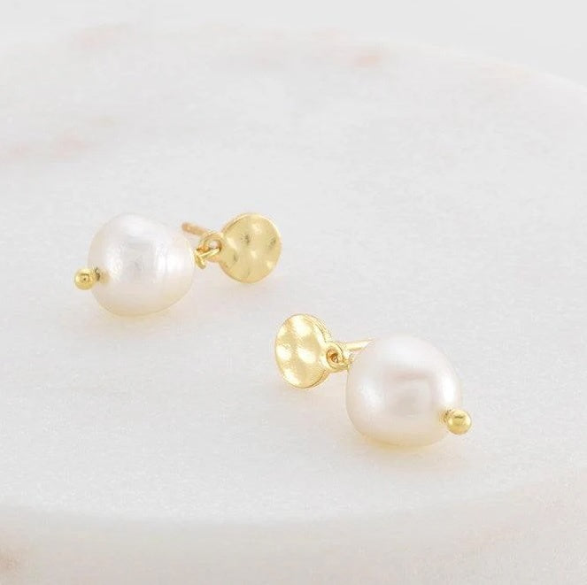 Penny Pearl Earring - Gold
