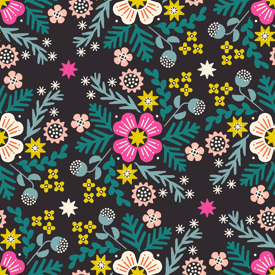 Pivot Wildflower in Soft Black
